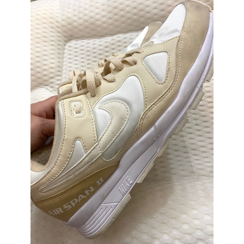 Nike Air Span II Tan White Mens Size 12 Retro Running Shoes BQ8164-200